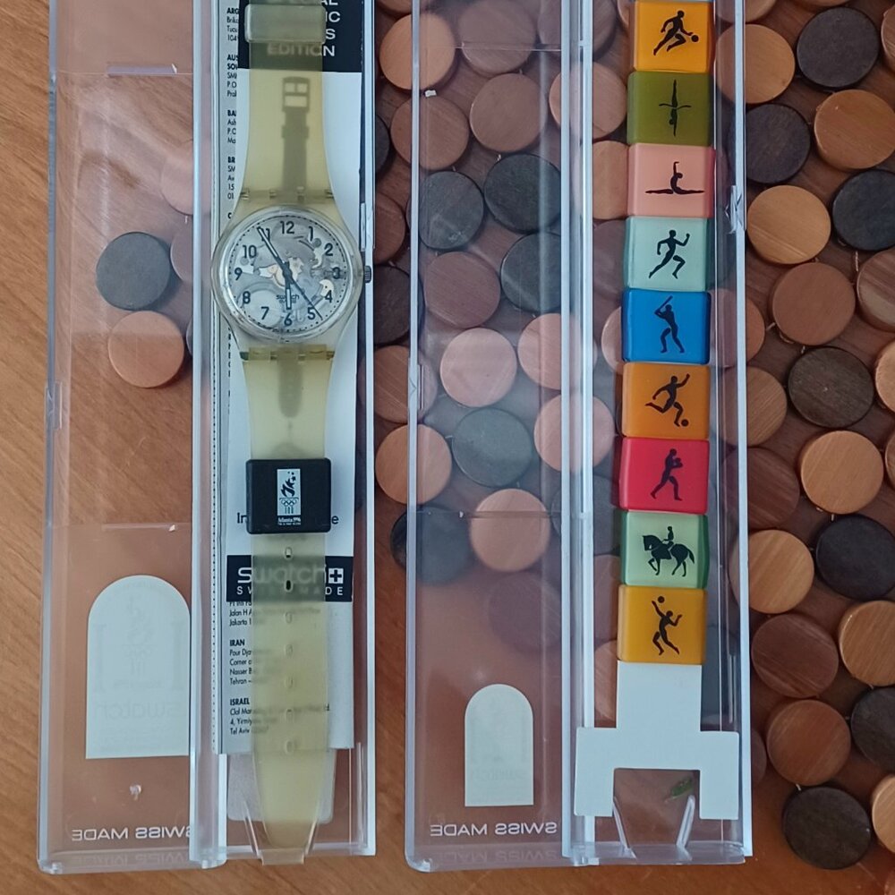 1996 Special Edition Atlanta Olympics Swatch Watch GK209SL